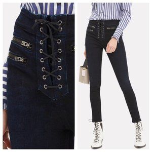 Indigo Lita Moto Skinny Jeans Leggings NWT